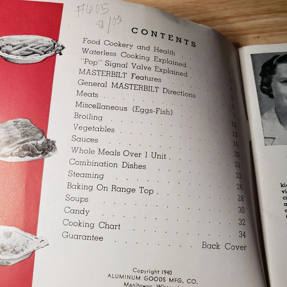 Vintage Mirro Pressure Cooker Cookbooks 1950 Masterbilt & 1972 Mirro-Matic